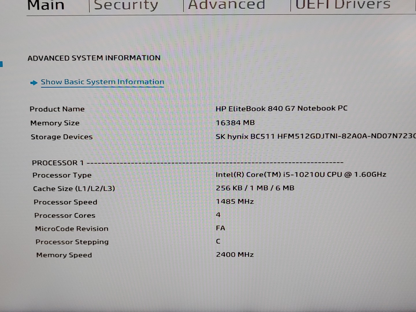 HP EliteBook 840 G7 14" Intel i5-10210U 16GB RAM 512GB SSD **NO OS/NO AC** - Image 9