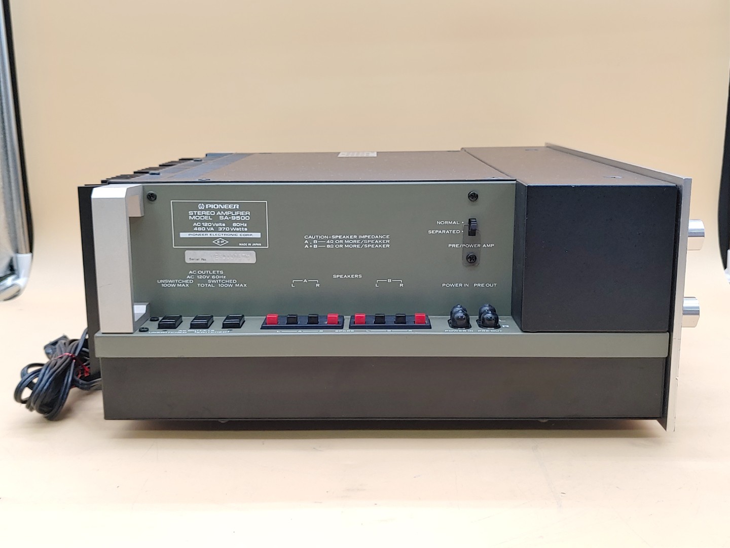 Pioneer SA-9500 Stereo Integrated Amplifier **NO POWER (DOA)** - Image 5