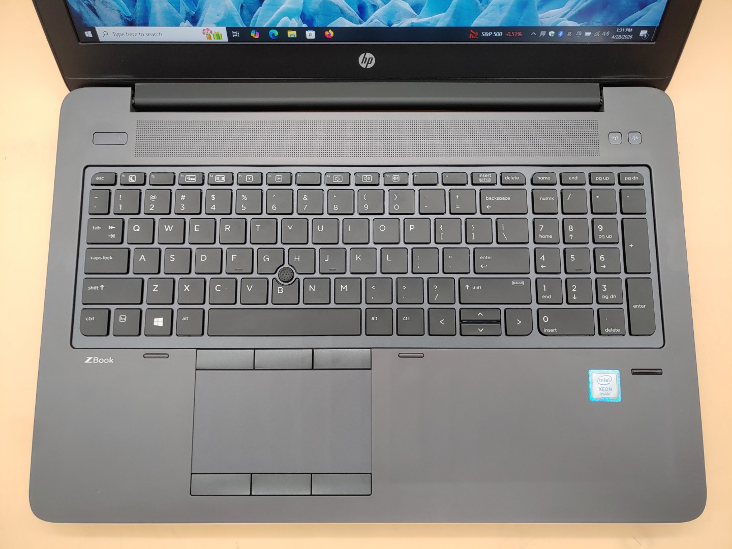 HP ZBook 15 G3 Intel Xeon E3-1505M v5 32GB RAM 512GB M2000M Win10Pro **NO A/C** - Image 5