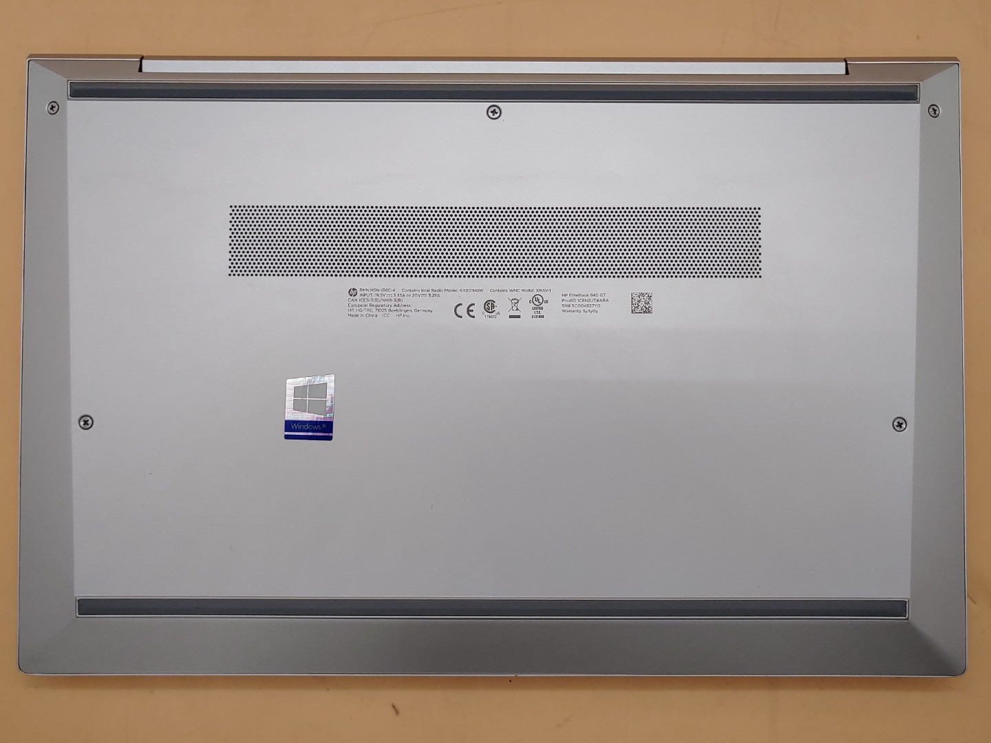 HP EliteBook 840 G7 14" i5-10210U 16GB *NO SSD/NO OS/NO AC* *LIQUID SPILL* *READ - Image 6