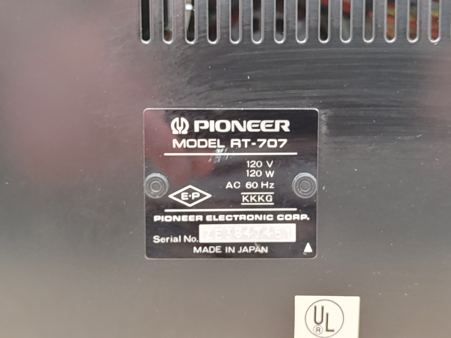 Pioneer RT-707 Reel-to-Reel Tape Recorder **POWER ON TESTED ONLY** - Image 9