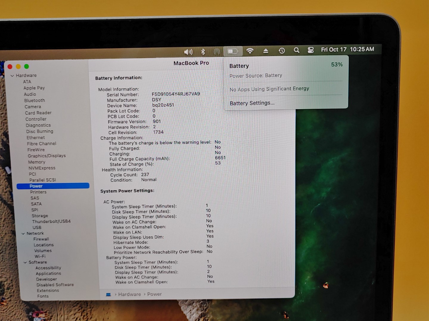 Apple MacBook Pro 15" 2019 Touchbar i7 2.60GHz✔16GB✔256GB✔Sequoia✔*NO A/C**READ* - Image 12