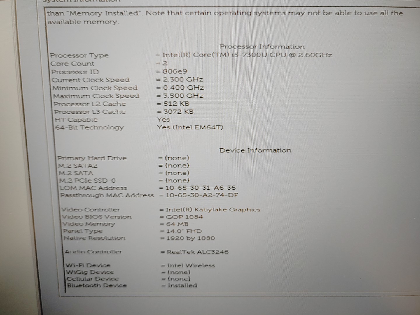 Dell Latitude 5480 14" Intel i5-7300U✔*NO BATT/NO SSD/NO RAM/NO AC* **READ** - Image 9