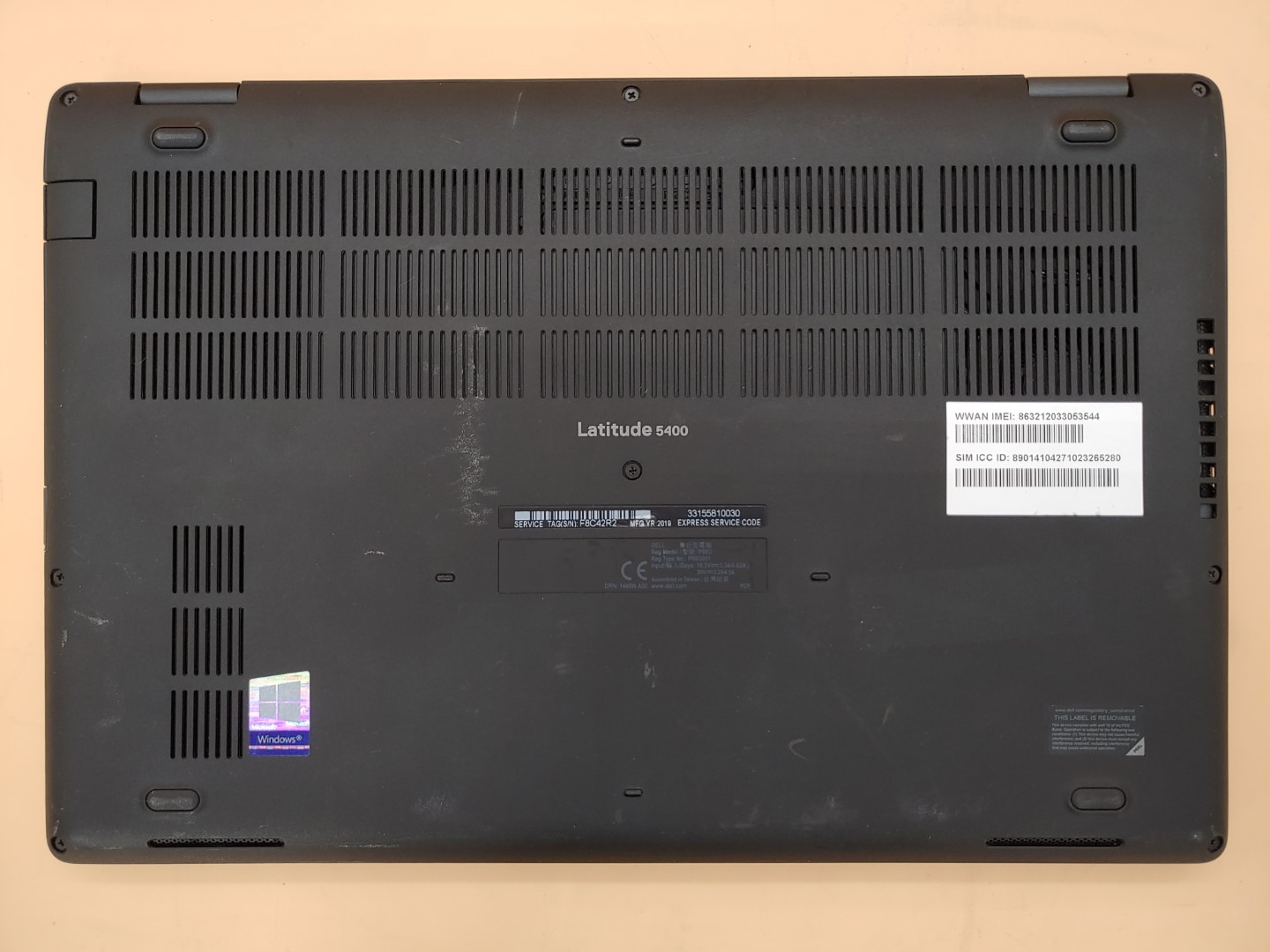 Dell Latitude 5400 14" Intel i5-8365U 16GB RAM 256GB SSD Windows11Pro **NO A/C** - Image 6