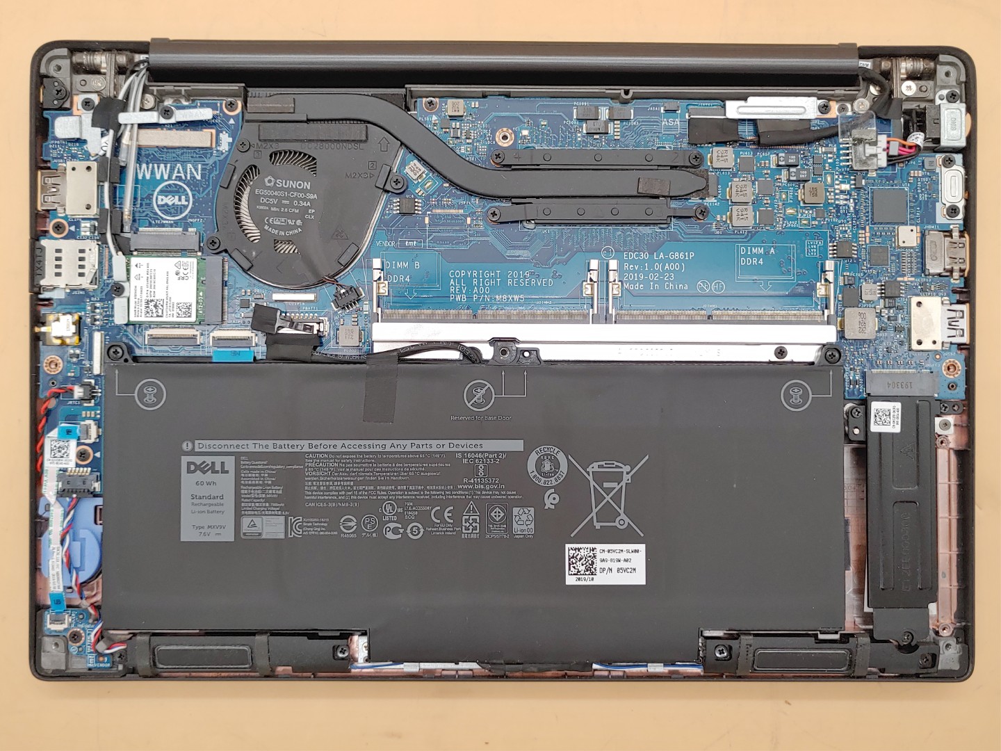 Dell Latitude 7300 13.3" Intel i5-8265U **NO RAM/NO SSD/NO OS/NO AC* ***READ*** - Image 7