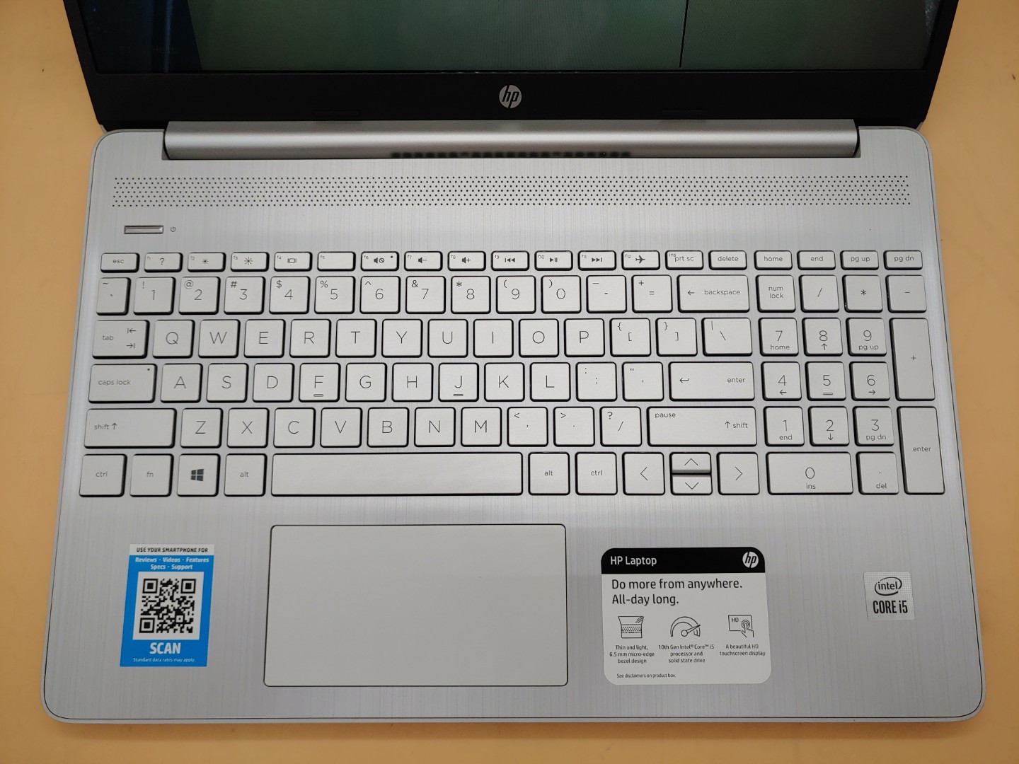 HP Laptop 15-dy1043dx 15.6" Touch Intel i5-1035G1 12GB 256GB SSD **NO OS/NO AC** - Image 4