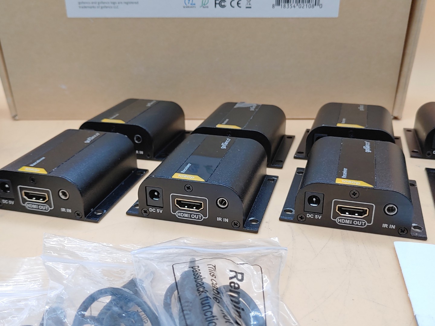 gofanco 8-Port HDMI Extender/Splitter over CAT6 w/ Loopout-40m (HDMIExt8P) *READ - Image 7