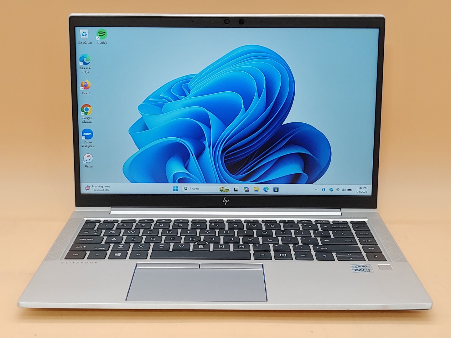 HP EliteBook 840 G7 14" Intel i5-10210U 16GB 512GB Win11Pro *NO A/C **READ***