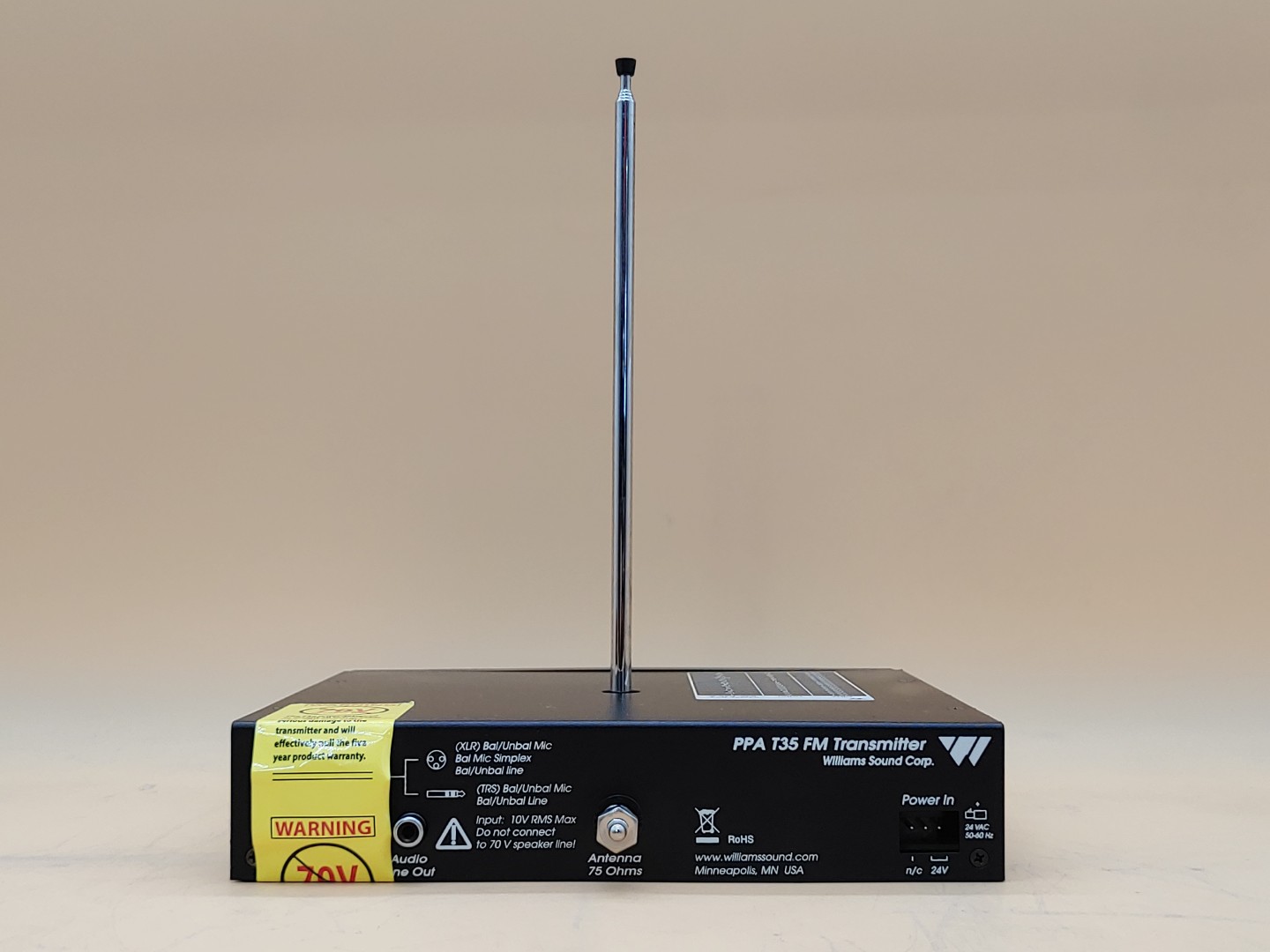 Williams Sound PPA T35 Personal PA Transmitter w/ OEM Power Adapter + Antenna - Image 8