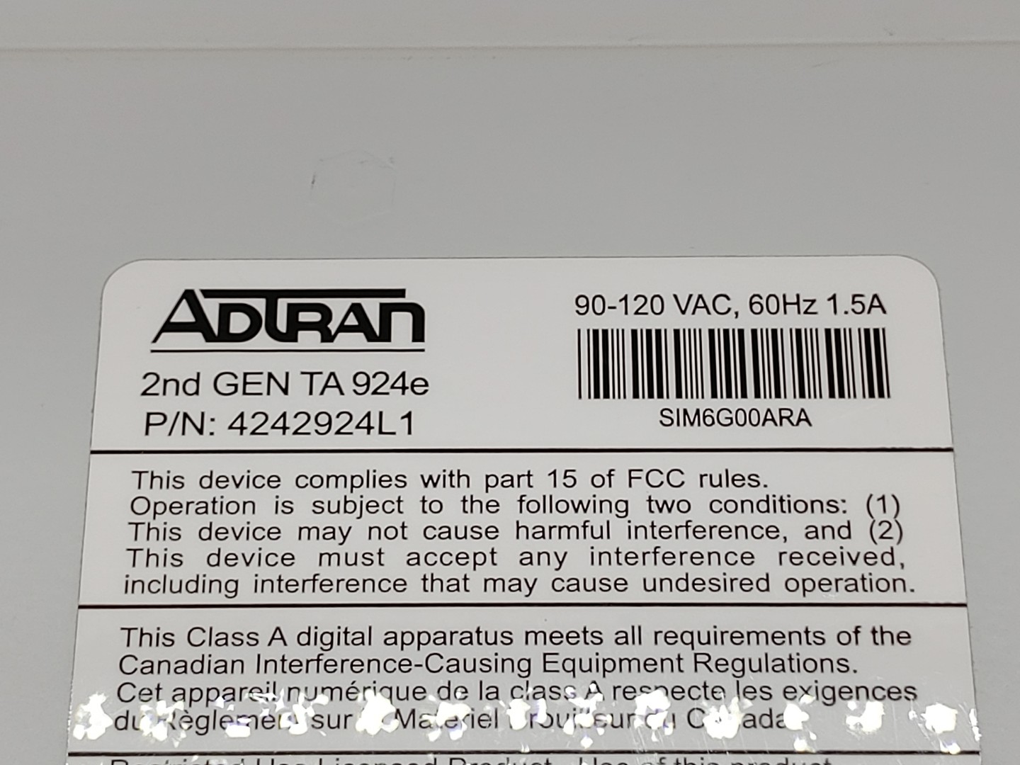 Adtran Total Access 924e 2nd Gen Wired Network Gateway (4242924L1) - Image 11