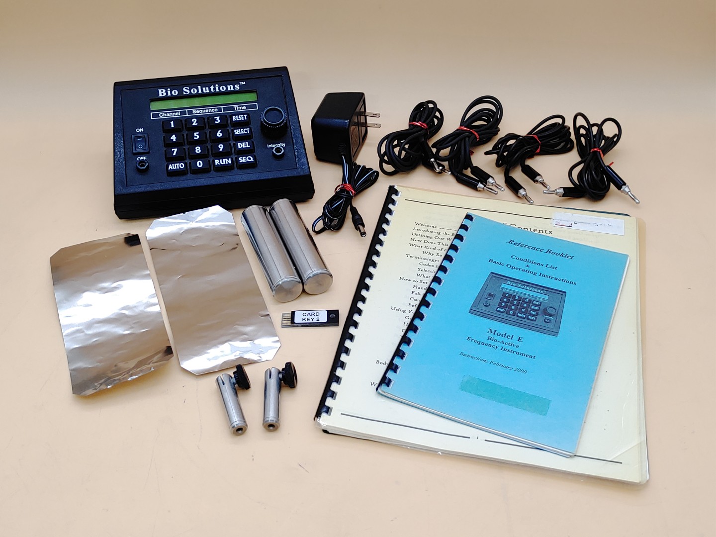 Bio Solutions Model-E Frequency Resonant Machine w/ Power Adapter + Extras