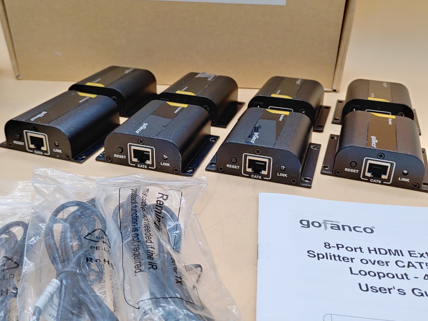 gofanco 8-Port HDMI Extender/Splitter over CAT6 w/ Loopout-40m (HDMIExt8P) *READ - Image 8