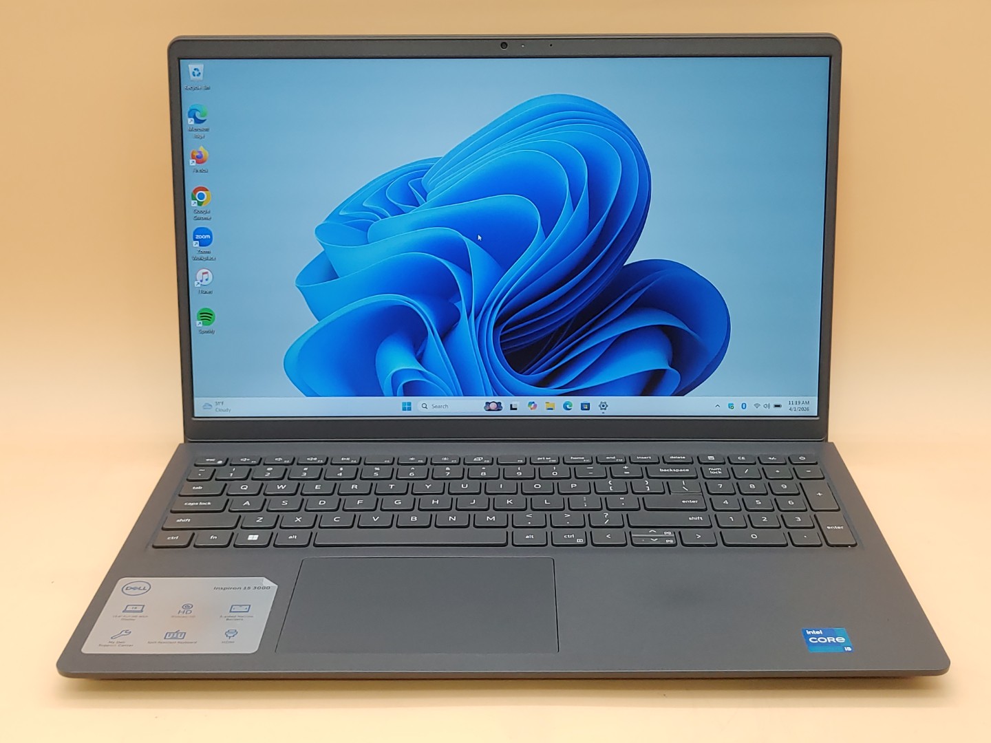 Dell Inspiron 15 3511 Intel i5-1135G7 8GB RAM 256GB SSD Win11Home **NO A/C** - Image 2