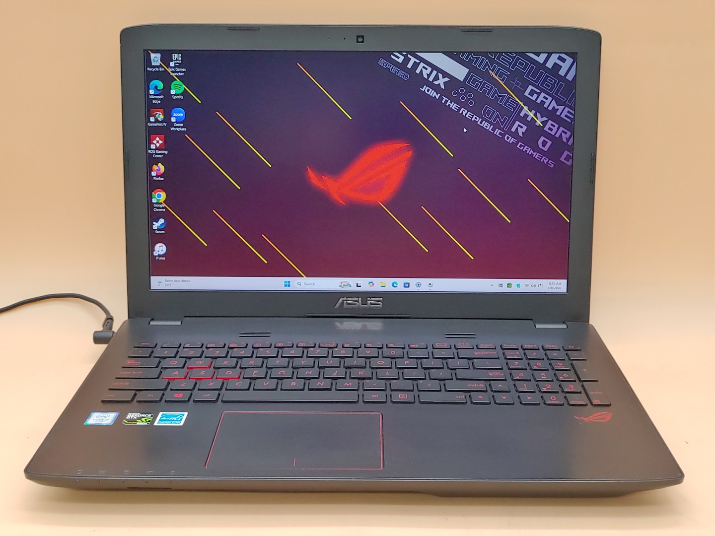 Asus ROG GL552VW 15.6" i7-6700HQ 32GB 128GB SSD+1TB HDD GTX 960M *NO A/C* *READ*