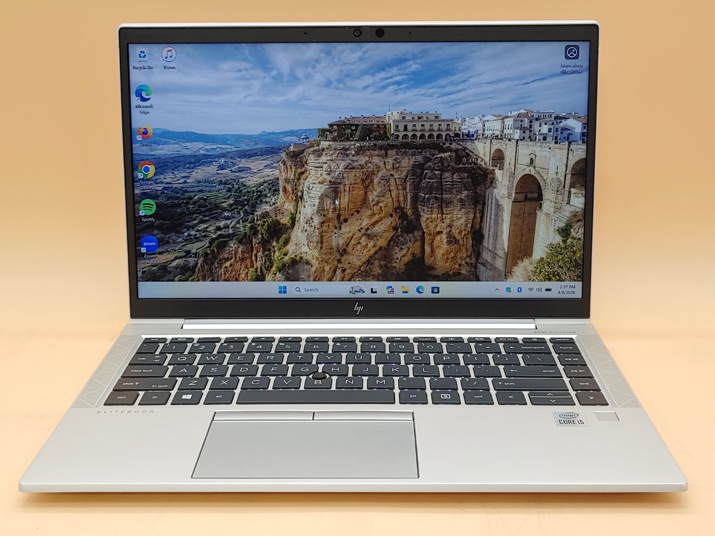 HP EliteBook 840 G7 14" Intel-Core i5-10210U 16GB 512GB Windows11Pro **NO A/C*** - Image 2