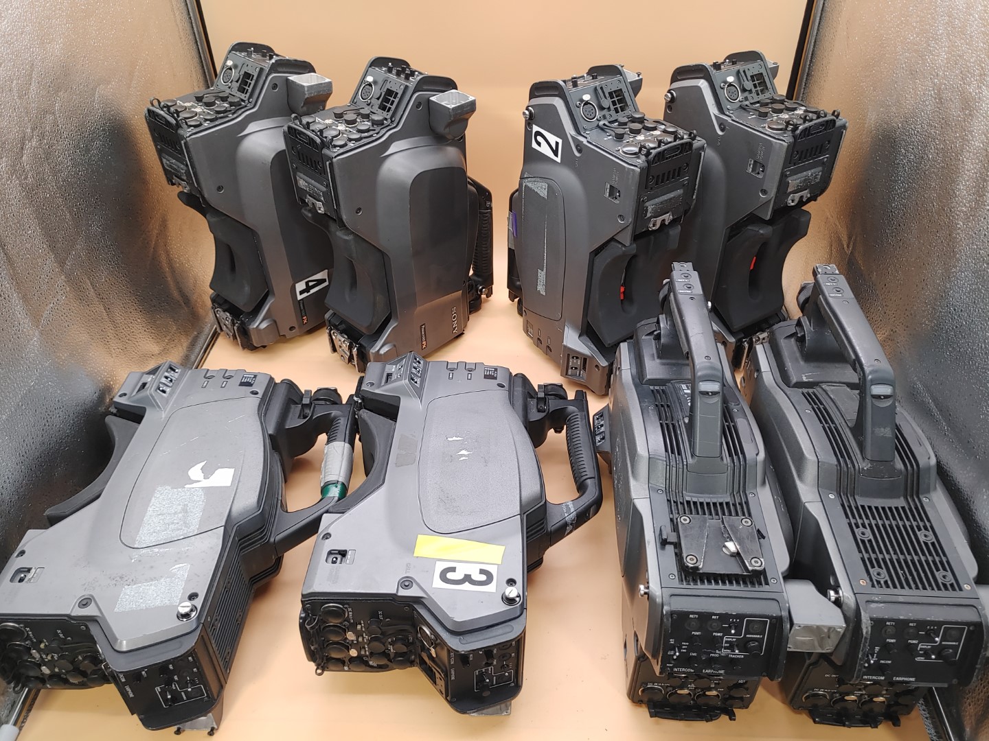 LOT of (8) Sony HXC-100 HD Triax Studio Pro Color Camera *POWER TEST ONLY* *READ - Image 10