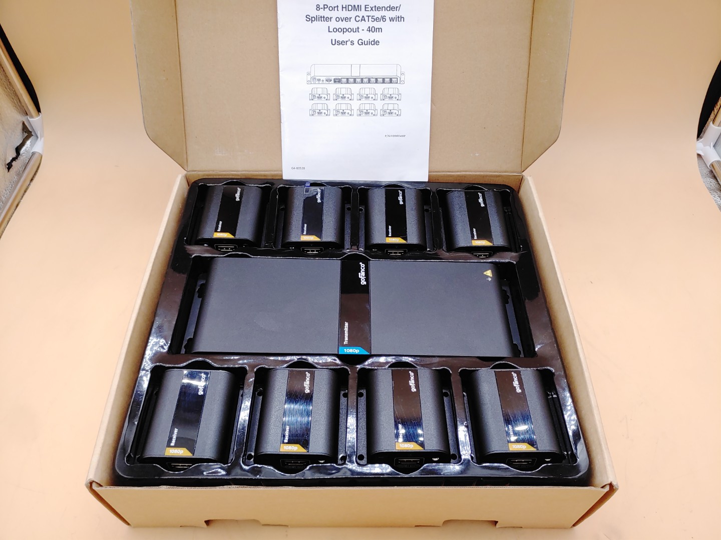 gofanco 8-Port HDMI Extender/Splitter over CAT6 w/ Loopout-40m (HDMIExt8P) *READ - Image 3
