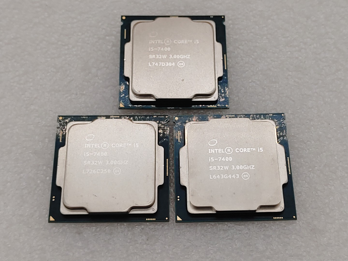 Intel Core i5-7400 SR32W 3.00GHz 4-Core 6MB LGA1151 Processor CPU - LOT of (3)