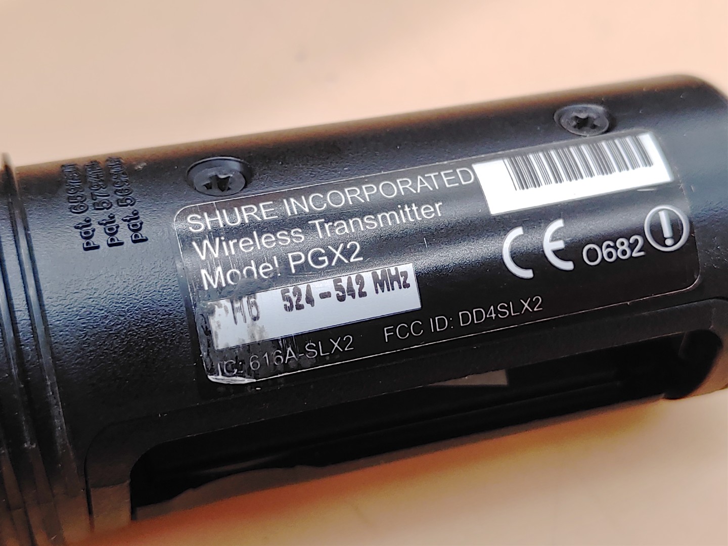SHURE PGX4 H6 Microphone Receiver 524-542MHz + Shure PGX2 Microphone ***READ*** - Image 7