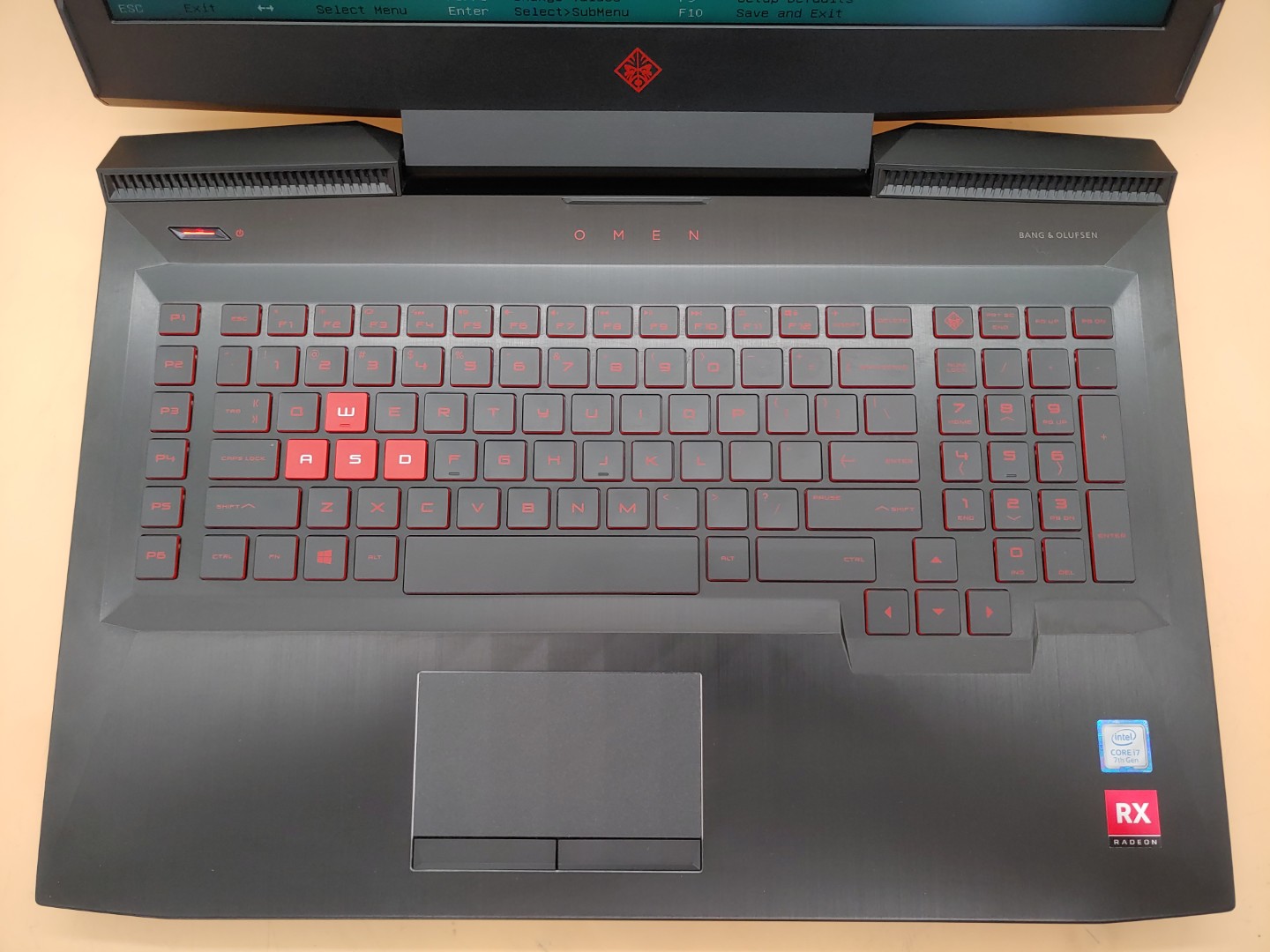 HP Omen 17-an012dx 17.3" i7-7700HQ 16GB RX 580 *NO HDD/NO SSD/NO OS/NO AC* *READ - Image 4