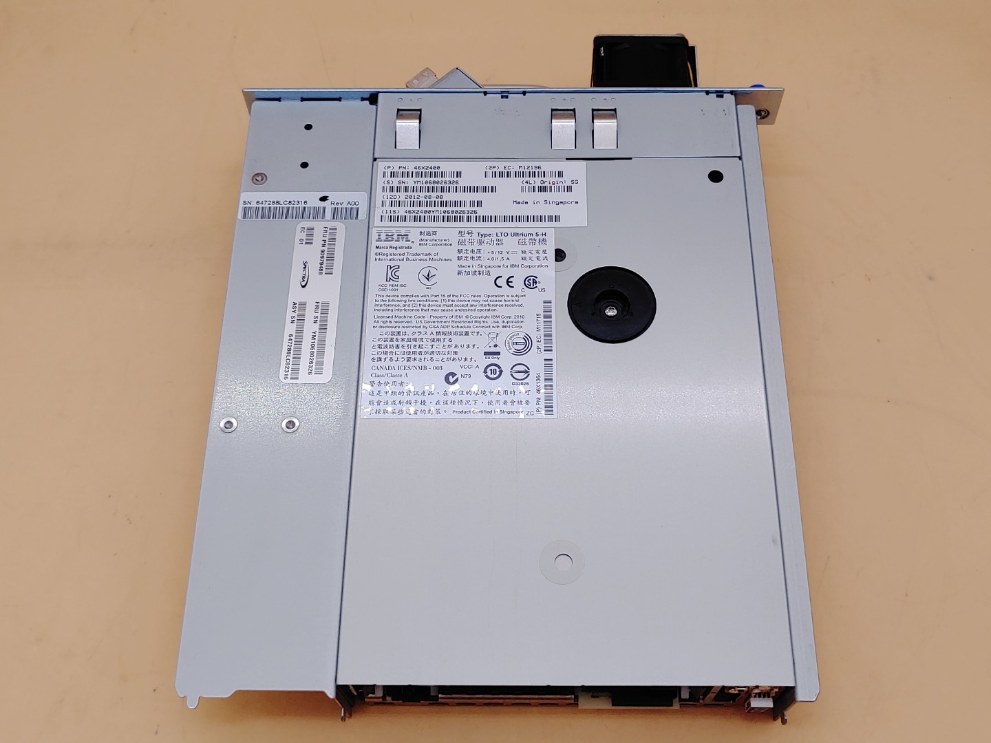 IBM LTO Ultrium 5-H FC Tape Drive Module (46X2400 / 46X1364) - Image 5