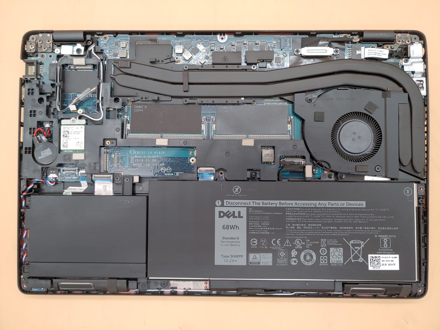 Dell Latitude 5501 15.6" i7-9850H **NO RAM/BATT/SSD/AC** **NO POWER (DOA)** - Image 7