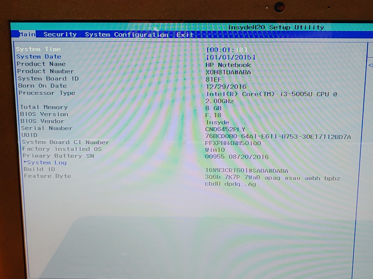 HP Notebook 15-ay071nr 15.6" Touch i3-5005U 8GB 1TB HDD *NO OS/NO AC* *BAD BATT* - Image 8