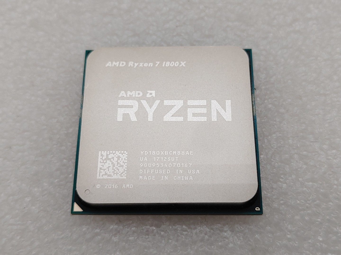 AMD Ryzen 7 1800X 3.60GHz 8-Core AM4 Socket YD180XBCM88AE CPU Desktop Processor