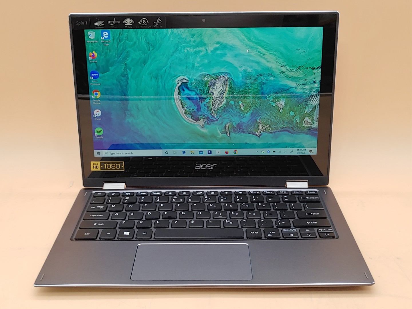 Acer Spin 1 SP111-32N 11.6" Touch Intel Pentium N4200 4GB 64GB SSD Win10 *NO A/C