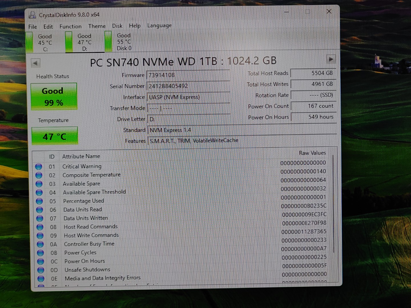 Western Digital 2230 SN740 1TB M.2 NVMe Gen 4.0 x4 SSD SDDPTQD-1T00 (99% Health) - Image 2