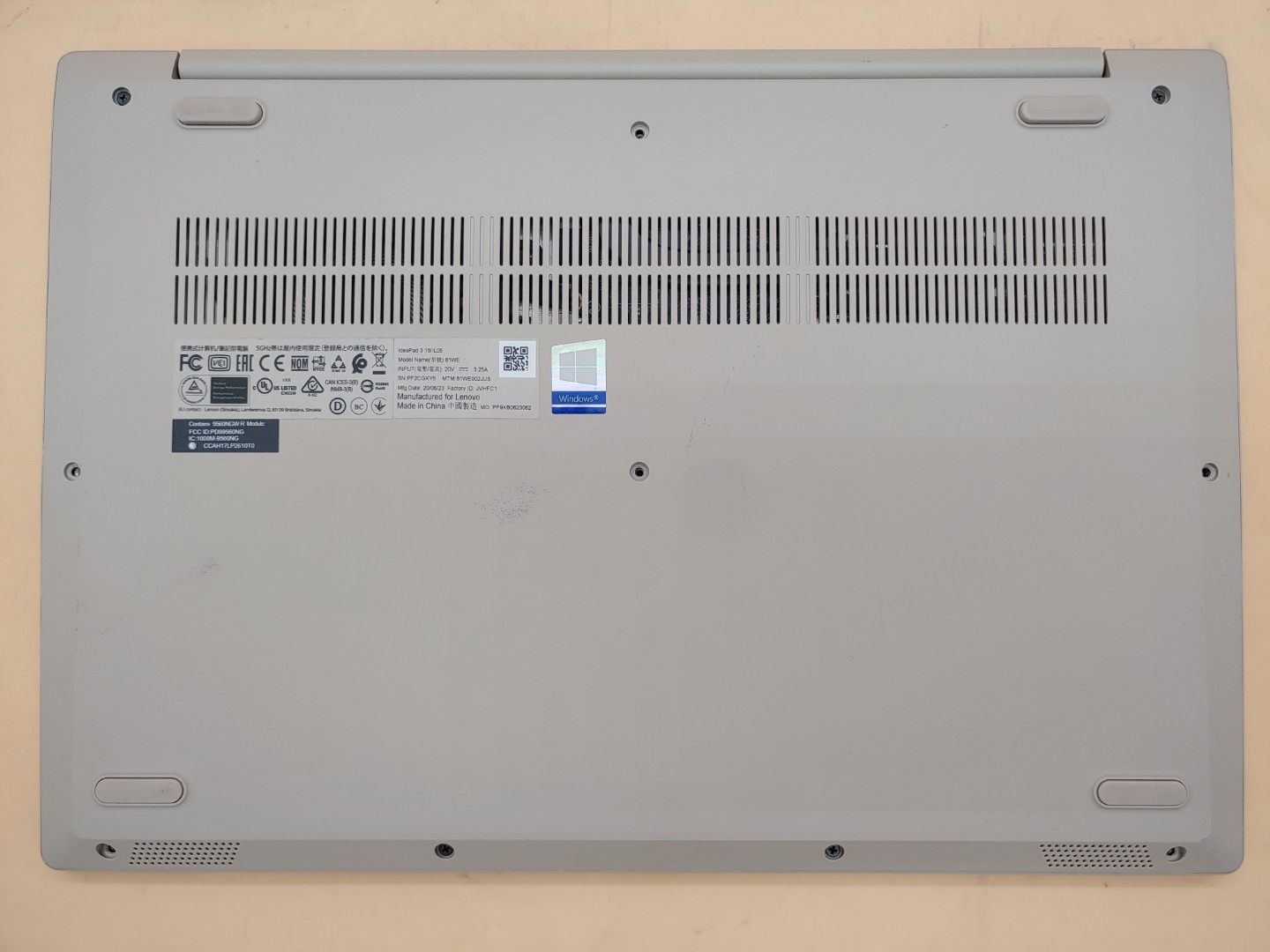 Lenovo IdeaPad 3 15IIL05 15.6" i3-1005G1 8GB *NO SSD/HDD/NO OS/NO AC* *BAD BATT* - Image 6