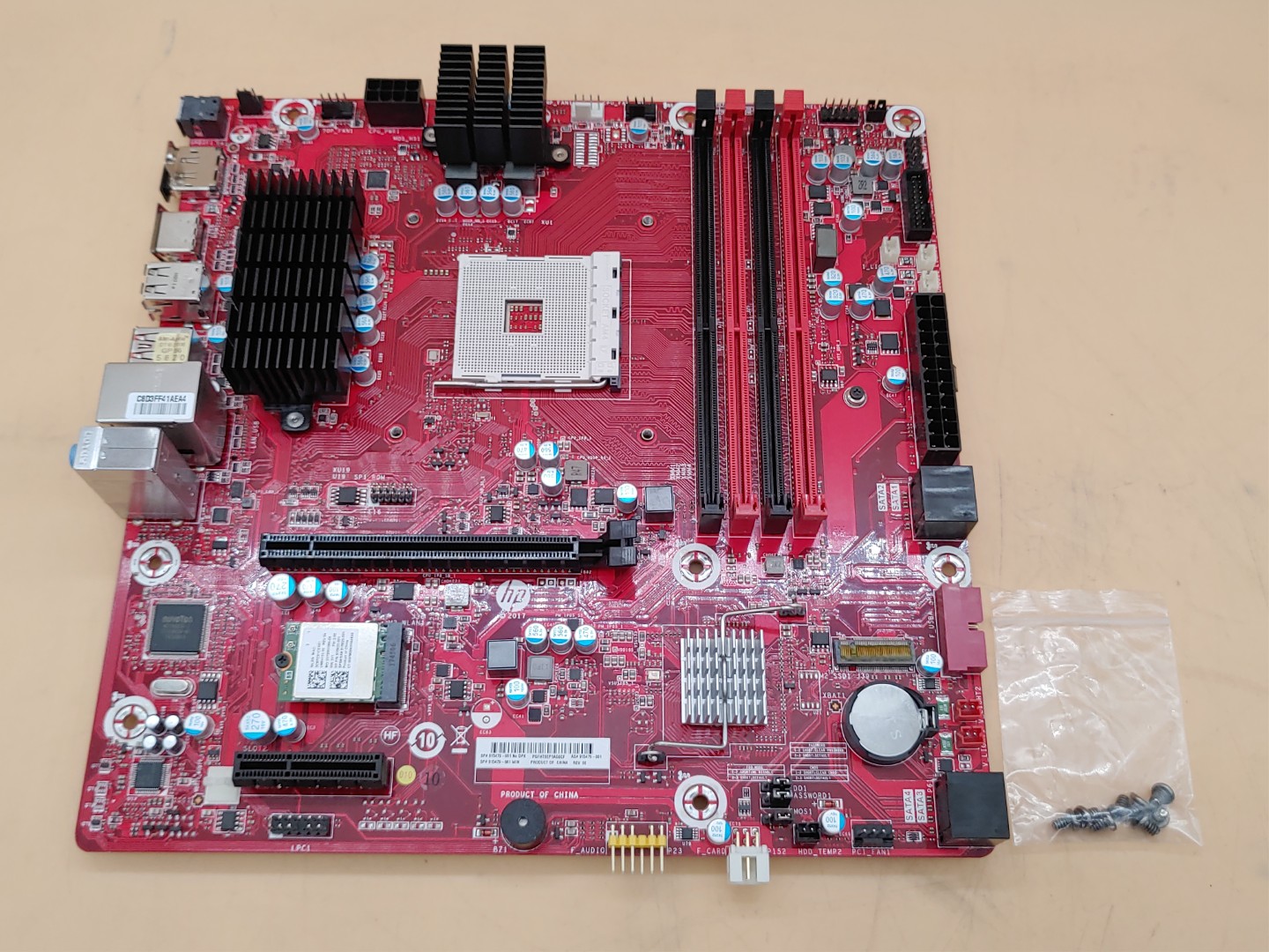 HP Omen 880-040 915479-001 AMD Socket AM4 DDR4 uATX Motherboard w/ Screws