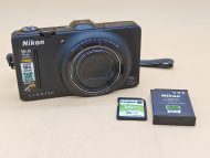 Nikon COOLPIX S9300 Black 16.0MP 18x Zoom Digital Camera w/ 16GB SD *NO CHARGER*