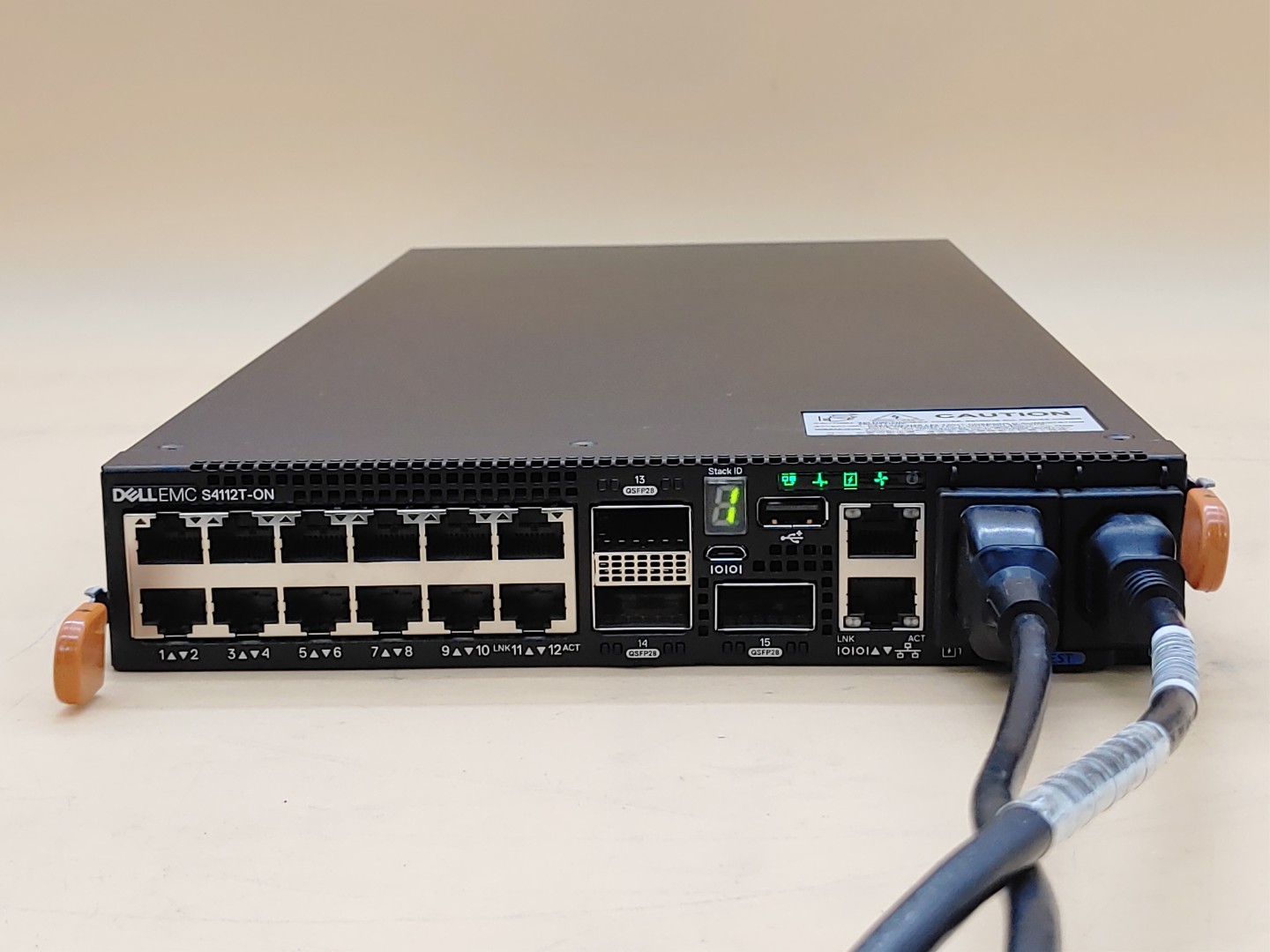 Dell PowerSwitch S4112T-ON 12-Port 10GbE 3x100GbE QSFP+ Network Switch