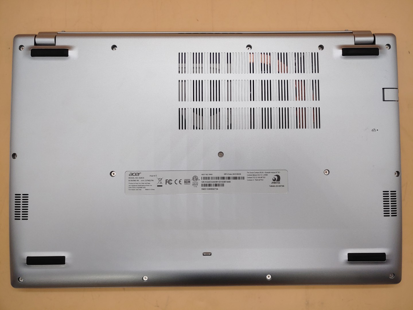 Acer Aspire A517-52 17.3" Intel i7-1165G7 8GB **NO SSD/NO AC* **NO POWER (DOA)** - Image 6