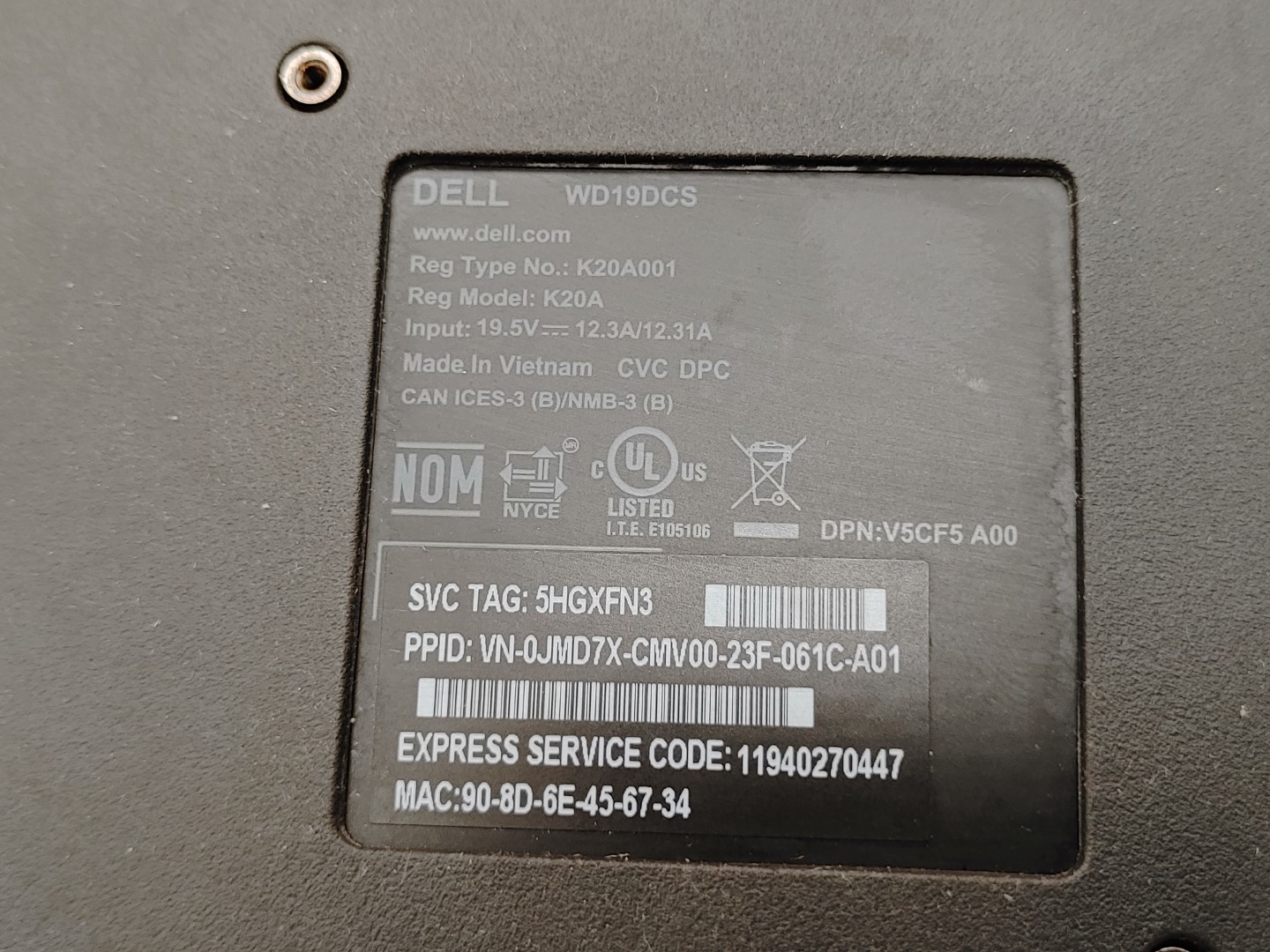LOT of (2) Dell WD19DCS Performance Dock Dual USB-C (JMD7X) **NO A/C** - Image 10