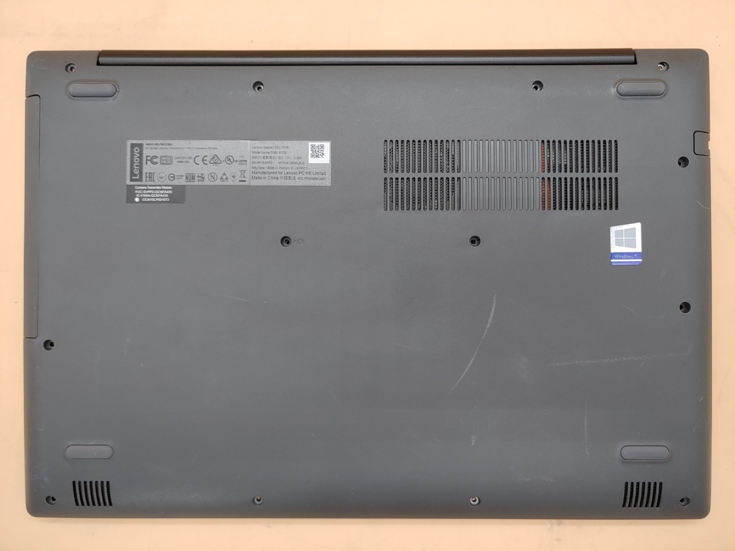 Lenovo IdeaPad 330-15IKB 15.6" Intel i3-8130U 4GB *NO HDD/NO OS/NO AC* *READ* - Image 6