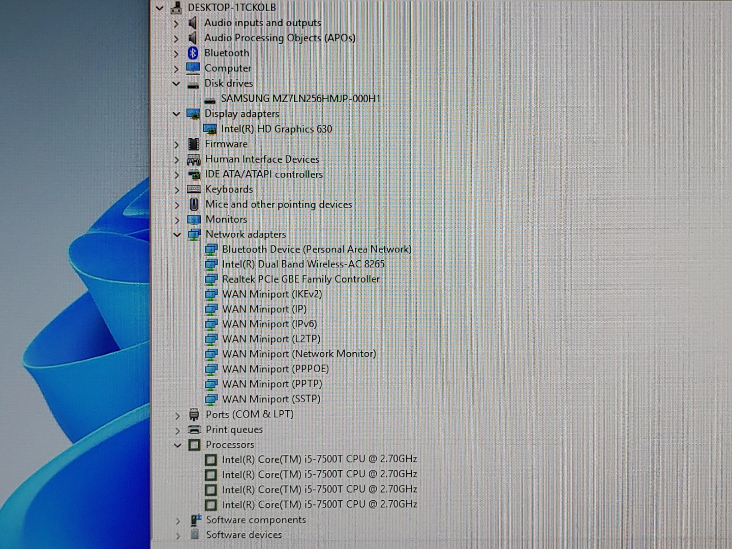 Dell OptiPlex 3050 Micro Intel i5-7500T 8GB RAM 256GB SSD WiFi Win11Pro *NO A/C* - Image 9