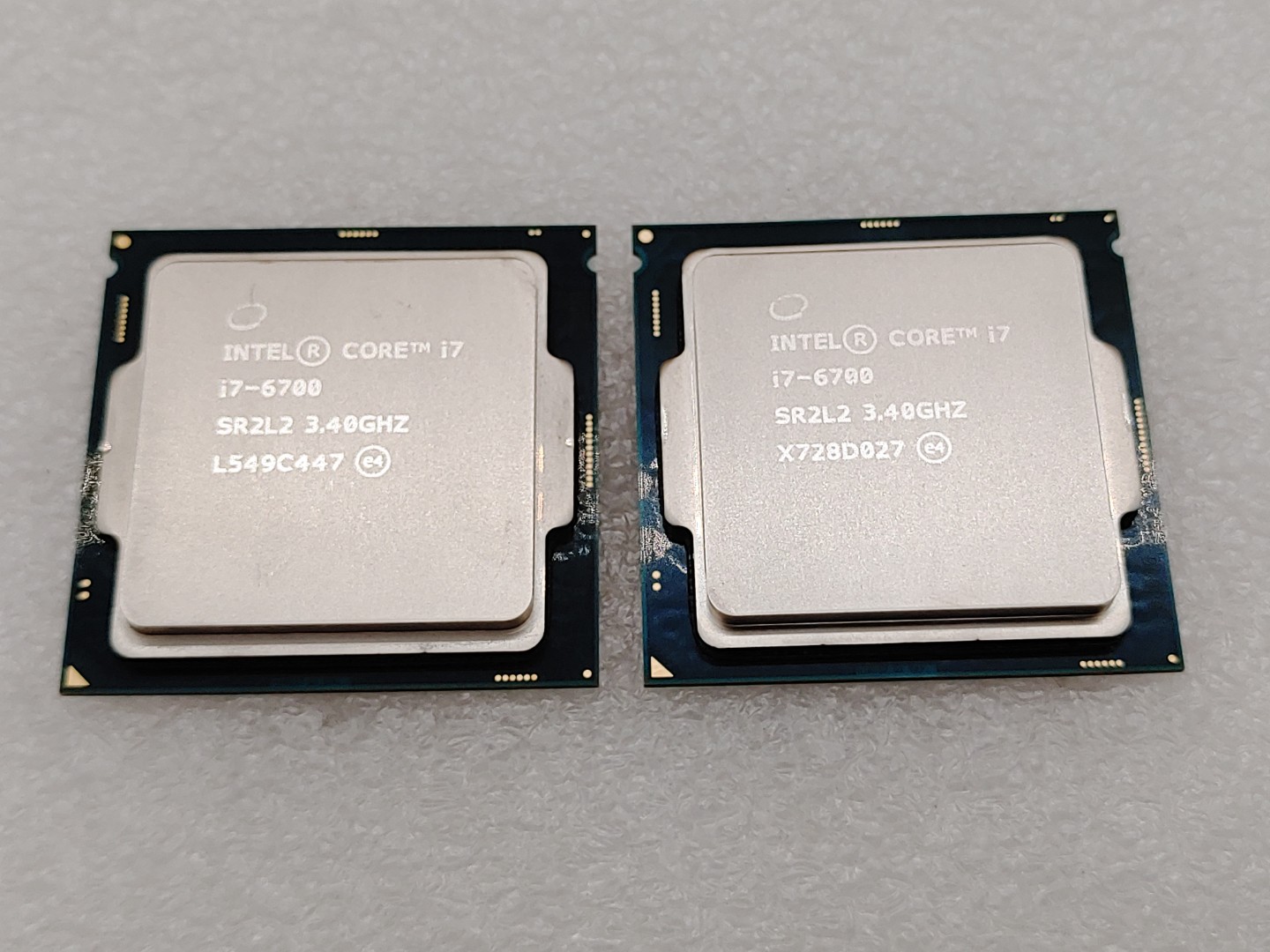 Intel Core i7-6700 SR2L2 3.40GHz Quad-Core LGA 1151 CPU Processor - LOT of (2)