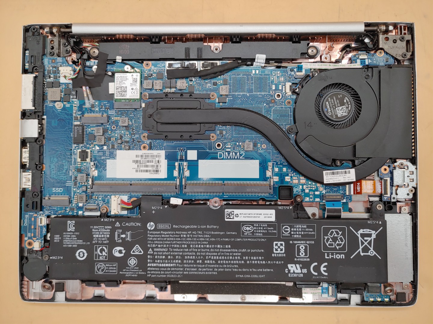 HP EliteBook 840 G5 14" Intel i7-8650U *NO RAM/NO SSD/NO OS/NO AC* *POWER ISSUE* - Image 7