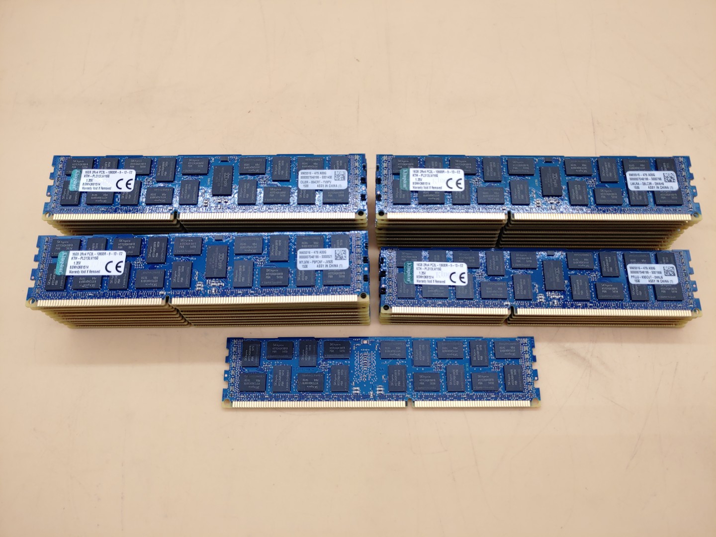 Kingston 16GB 2Rx4 PC3L-10600R DDR3 KTH-PL313LV/16G ECC Server Ram - LOT of (36) - Image 4
