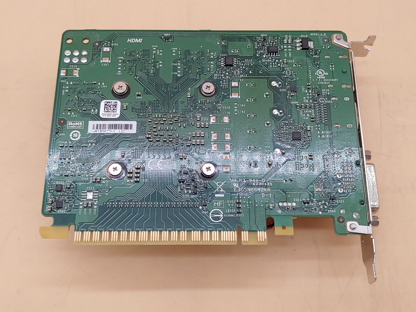 Dell NVIDIA GeForce GTX 1050 Ti 4GB GDDR5 HDMI DVI DP Graphics Card (DVP9W) - Image 7