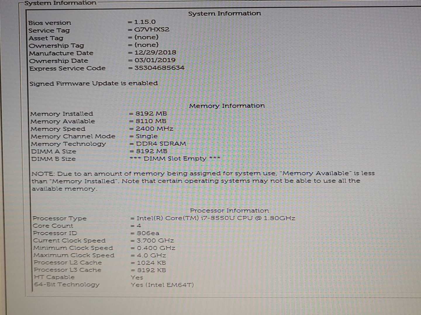 Dell Latitude 3590 15.6" Intel i7-8550U 8GB **NO SSD/HDD/NO OS/NO AC** *READ* - Image 10