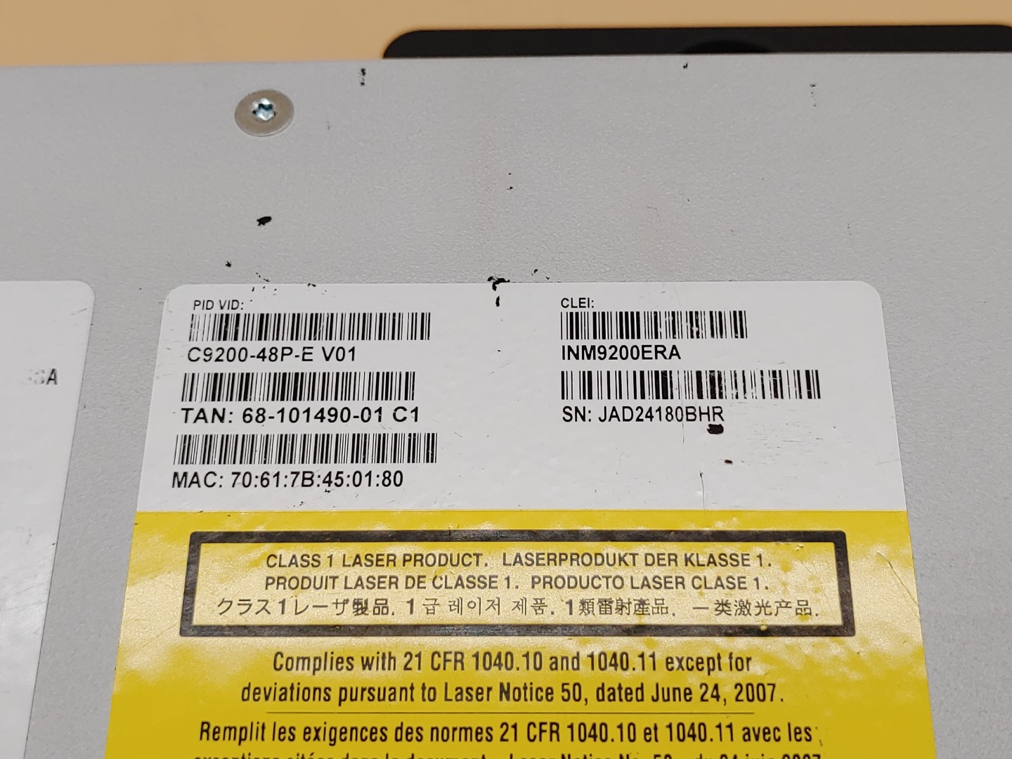 Cisco Catalyst 9200 48-Port PoE+ Network Switch -- C9200-48P-E V01 - Image 5