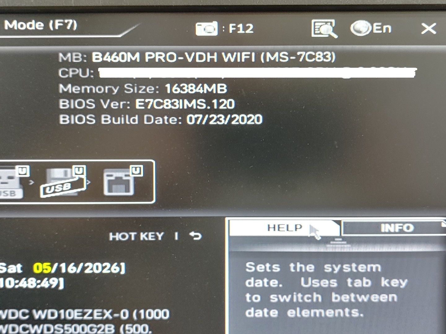 MSI B460M PRO-VDH WIFI Motherboard LGA1200 DDR4 mATX w/ 16GB RAM + 2 Antennas - Image 11