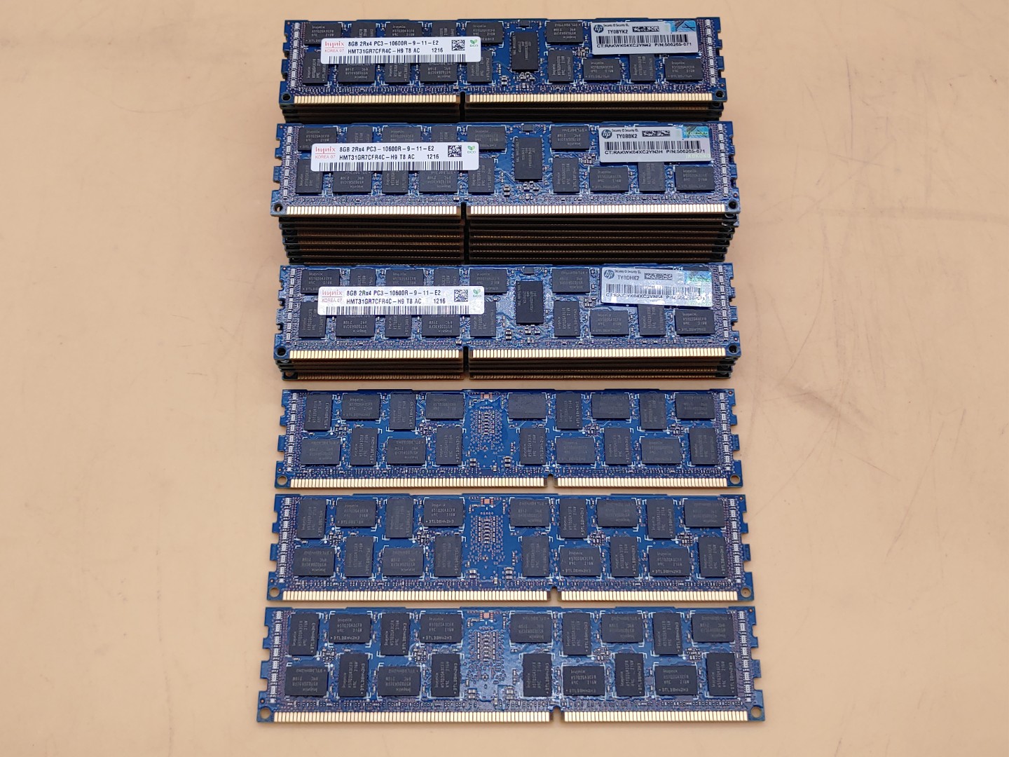 SK Hynix 8GB 2Rx4 PC3-10600R DDR3 HMT31GR7CFR4C-H9 ECC Server Ram - LOT of (28) - Image 4