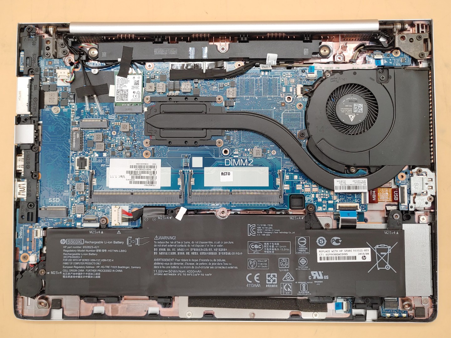 HP EliteBook 840 G5 14" Intel i7-8650U *NO SSD/ NO RAM/ NO AC* *CRACKED SCREEN* - Image 8