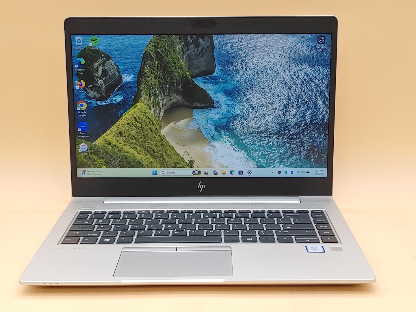 HP EliteBook 840 G5 14" Intel i7-8650U 16GB 512GB SSD Windows11Pro **NO A/C** - Image 2