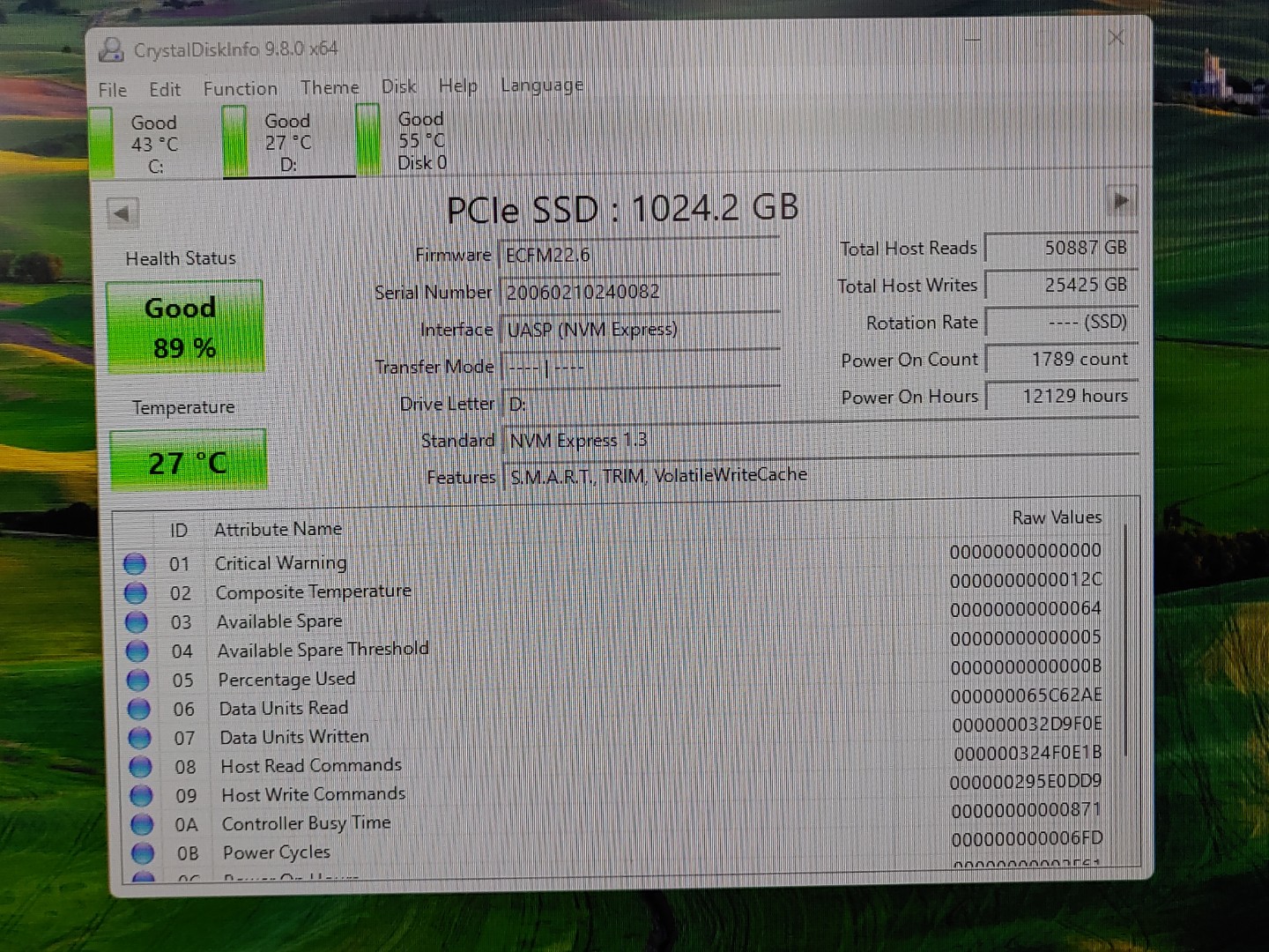 Inland 1TB NVMe SSD M.2 2280 PCIe 3.0 x4 3D NAND Internal SSD (89% Health) - Image 2