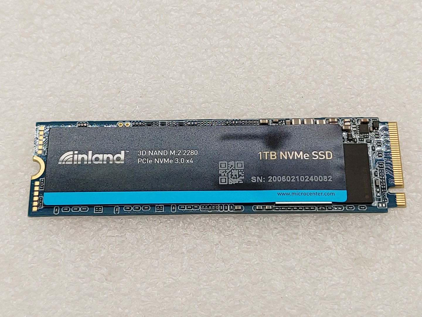 Inland 1TB NVMe SSD M.2 2280 PCIe 3.0 x4 3D NAND Internal SSD (89% Health)